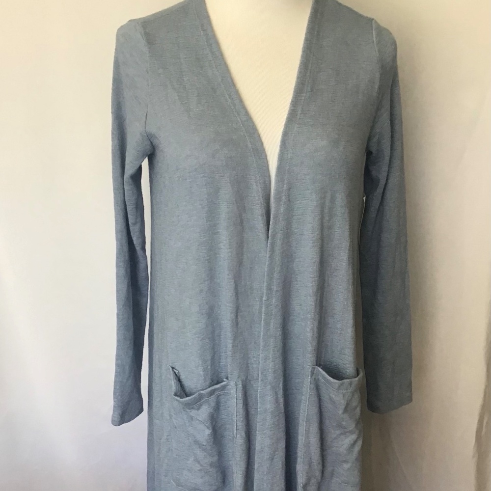 LuLaRoe Sarah Duster Sweater Blue
